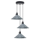 LEDSONE Industrial 3 Head Cone Cluster Ceiling Pendant Light with Adjustable Cord – Kitchen Island & Dining Room