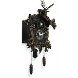 Acctim Lindau Antique Bronze Pendulum Cuckoo Clock with Hourly Chime, Volume Control & Night Shut-Off
