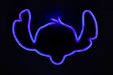 YELLOWPOP Disney Stitch Face LED Neon Sign – USB-Powered Licensed Wall Light for Bedroom or Study