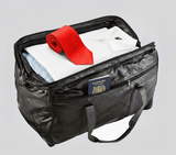 Avilo Wide Opening Patchwork Leather Travel Bag – Easy Packing Holdall