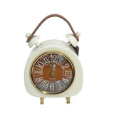 AcaciaHome Modern Round Mantel Clock – Stylish Mid-Century Tabletop Timepiece for Bedroom, Hallway or Living Room