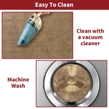 Vinsani Ultra Soft Microfibre Bath Mat 50x80cm – Dense, Fluffy Bathroom Mat, Beige