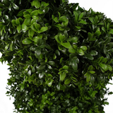 Botanik 120cm Spiral Boxwood Artificial Topiary Tree – UV Resistant Outdoor Faux Plant, Weighted Pot