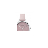 Sekonda Ladies Glitter Dial Watch with Pink Leather Strap