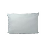 Sarah Jayne Ultrabounce Satin Stripe Hollowfibre Pillow Pair with Cotton Case – Bedding Set of 2