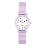 Ravel Unisex Mid Size Coloured Expander Bracelet Watch – Stylish Everyday Wristwatch, Pastel Lilac