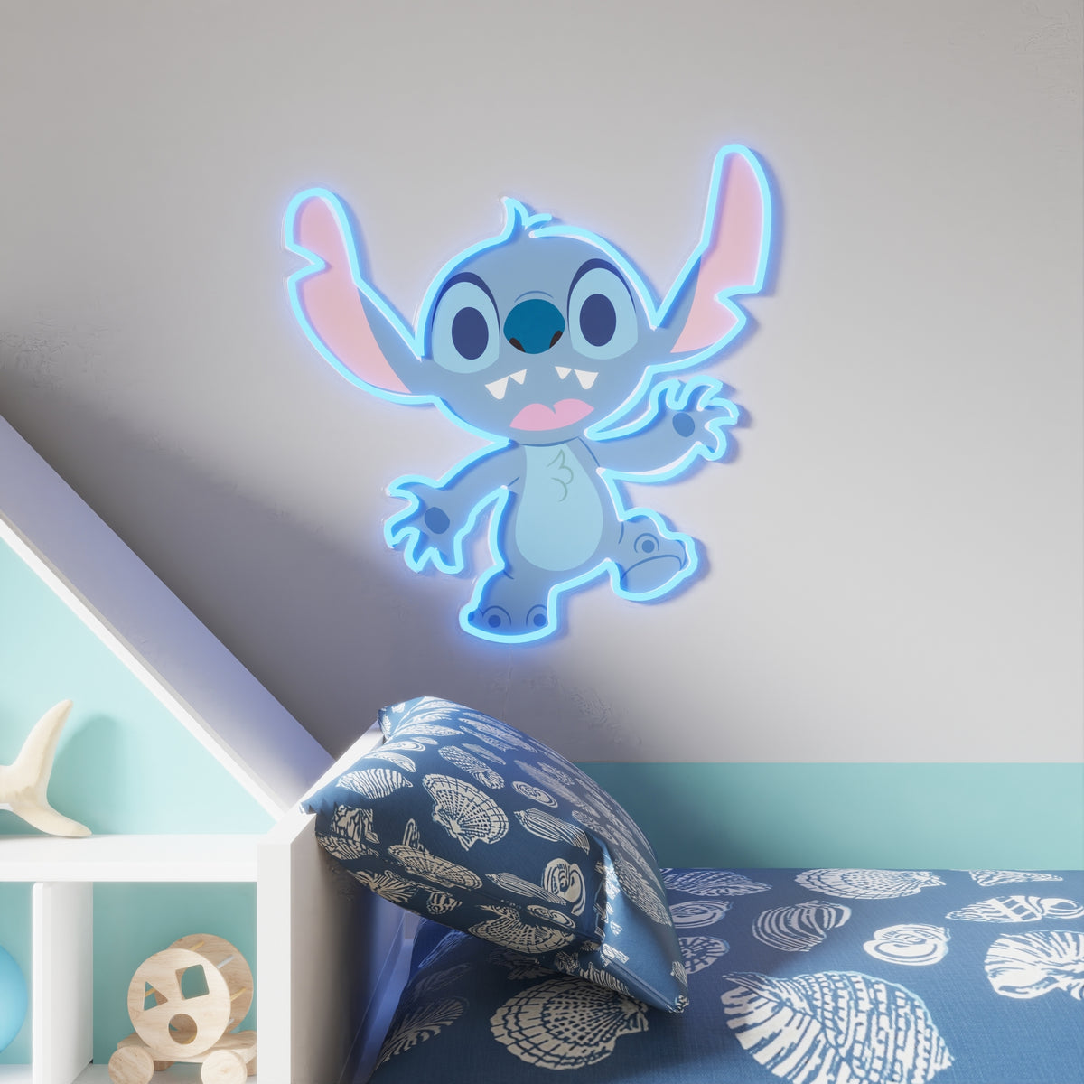 Yellowpop Disney Stitch Full Body LED Neon Sign – Officially Licensed Wall Decor & Night Light