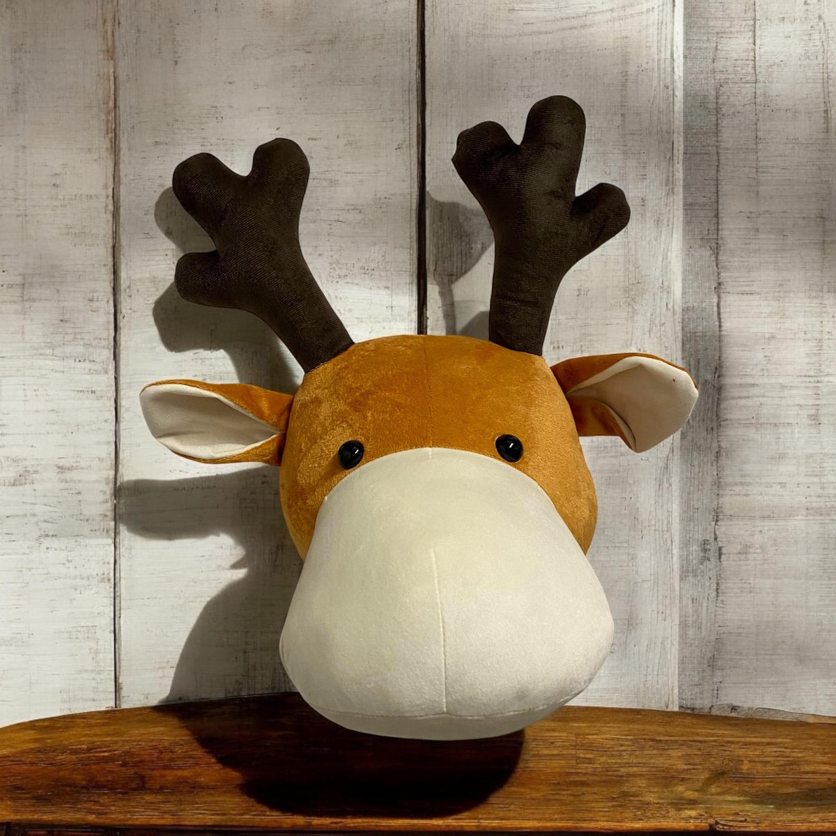 Reindeer Head Wall Hanger, 26cm – Multi-Coloured Kids Room Wall Decoration for Nurseries and Playrooms