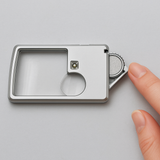 Avilo LED Illuminated Card Style Magnifier – Pocket Reading Aid with Built-In Super Bright Light