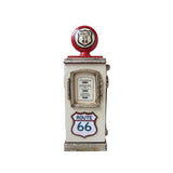 AcaciaHome Wooden Petrol Pump Key Box – Vintage Cream Storage for Keys, Freestanding or Wall Mounted