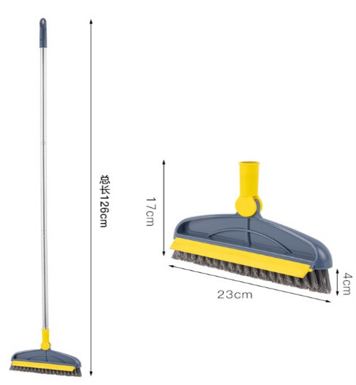 Avilo 2 in 1 Corner Brush and Wiper – Angled Design for Awkward Corners
