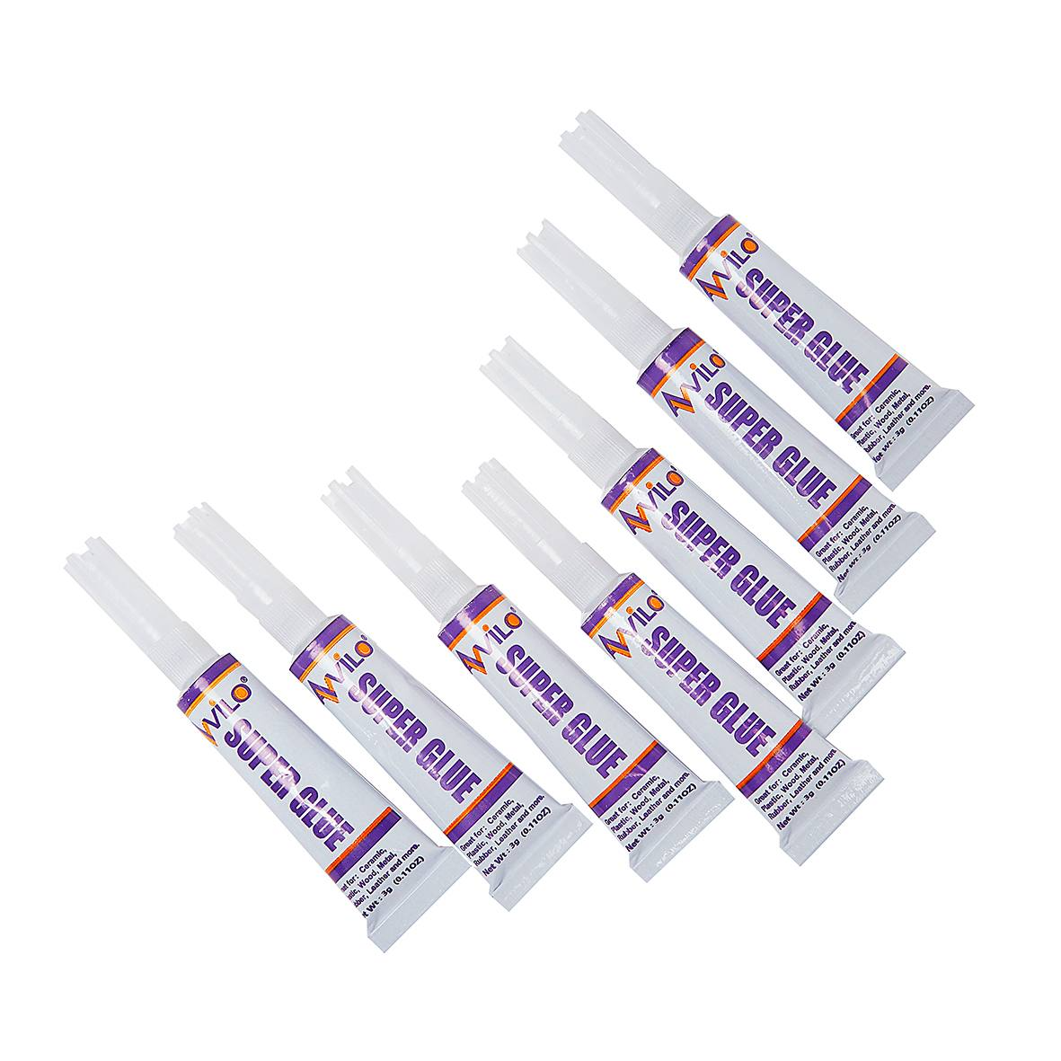 Avilo Super Glue Pack of 7 – Fast Bonding Adhesive for Plastic, Metal, Rubber, Ceramic & Wood
