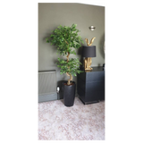 Twisted Trunk Artificial Japanese Fruticosa Style Ficus Tree, 150cm – Premium Faux Plant for Hallways