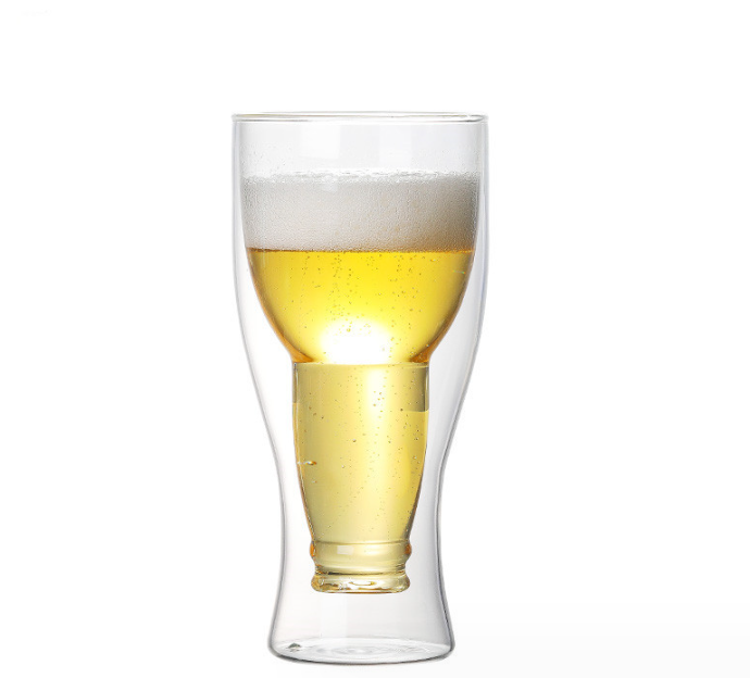 Avilo Hop Side Down Pint Glass – Novelty Beer Glass Gift for Beer Lovers