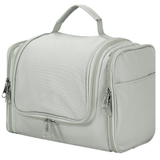 Vinsani Hanging Toiletry Bag with Compartments, Mesh Pockets and Two Zippers – Travel Makeup Organiser, Dark Grey