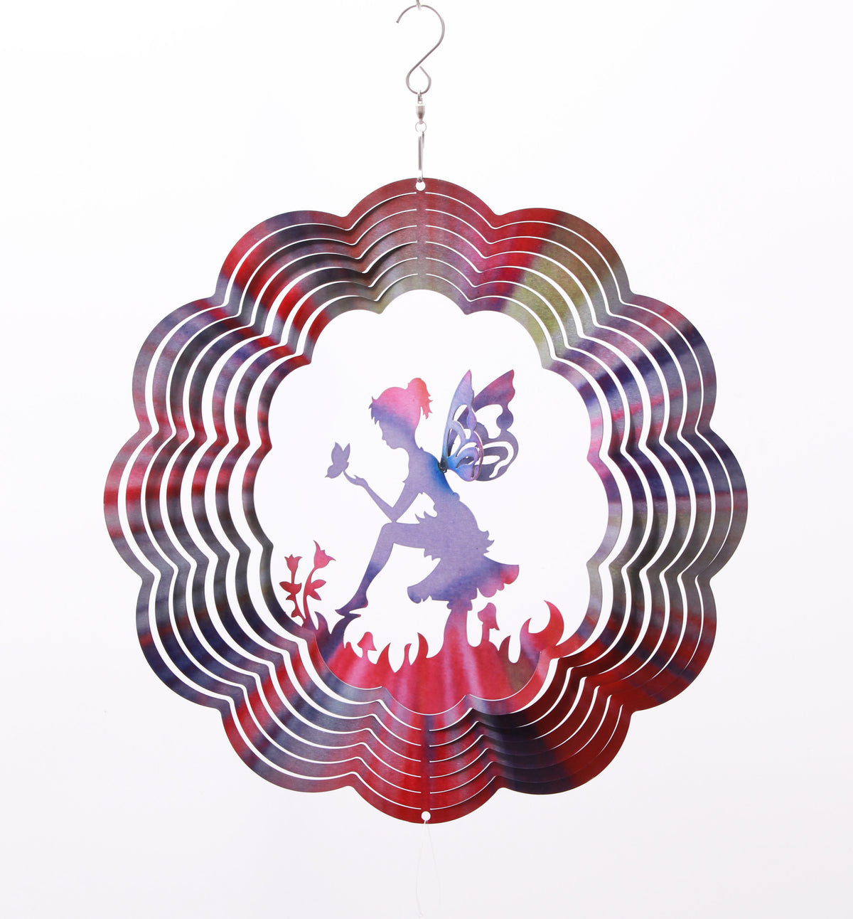 Avilo 12 Inch Fairy Wind Spinner – 3D Colour and Motion Garden Decoration
