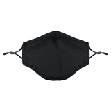 Termin8 Triple Layer Reusable Cotton Face Mask with Filter Pocket and Nose Clip – Machine Washable, Black