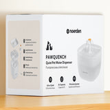 PawQuench Quiet Pet Water Fountain, 2L with 360° Waterfall Flow & 4-Stage Filtration – For Cats and Dogs