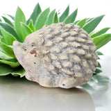 Stone-Look Cement Hedgehog Garden Sculpture – Frostproof Weatherproof Ornament for Indoor & Outdoor