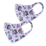 Termin8 Children's Bear Face Mask – Reusable Two-Layer Cotton Blend with Earloops, Ages 6–12