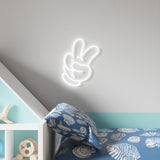 Yellowpop Disney Mickey & Minnie Glove Peace LED Neon Sign – Feature Light, Official Licensed