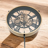 MSL 49cm Hand-Finished Gear Clock – Decorative Table & Wall Clock, 1 x AA Battery