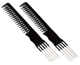 Avilo Volumiser Comb Set of 2 – Adds Natural Volume to Any Hair Style or Length Without Knotting