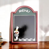 Wall-Mounted Chalkboard Memo Menu Board with Wooden Frame – Kitchen, Bistro & Restaurant, 60 x 40cm Square, Green