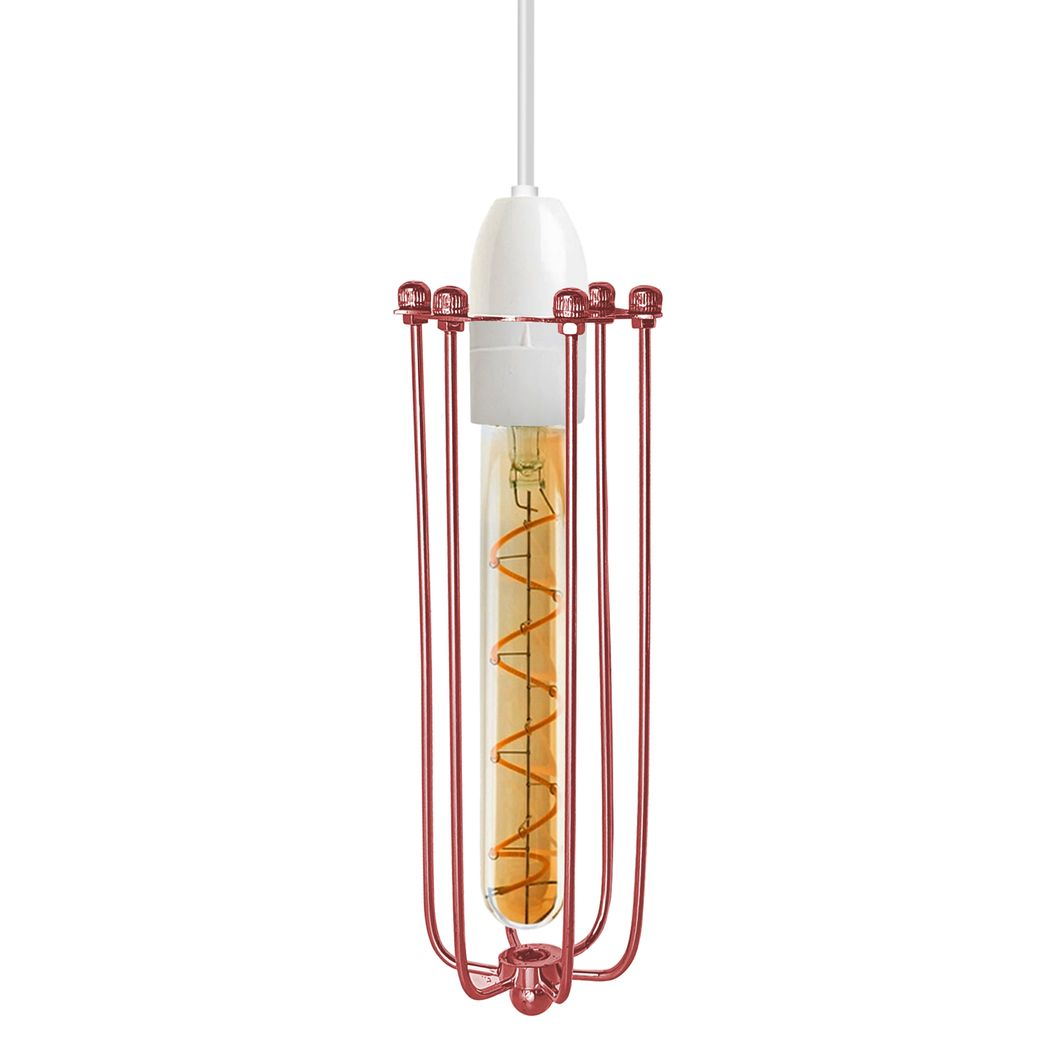 Rose Gold Long Wire Cage Lamp Shade