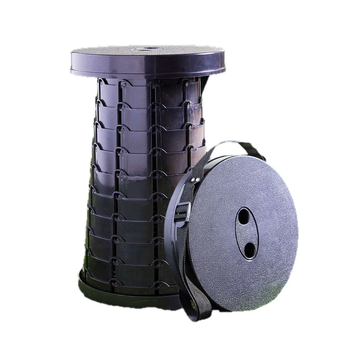 Avilo Telescopic Adjustable Stool – Lightweight Portable Seat for Camping, BBQs and Events