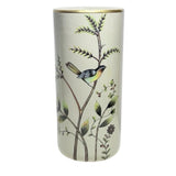 AcaciaHome Ceramic Umbrella Stand, 18" Tall – Decorative Vase or Holder for Home and Office, Birds with Tree Design