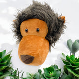 Plush Lion Head Wall Decoration – 3D Hanging Stuffed Ornament and Toy Gift for Kids' Rooms