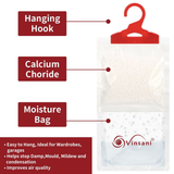 Vinsani 12 Piece Hanging Dehumidifier Bags with Hydrophilic Crystals – Moisture Absorbers for Damp
