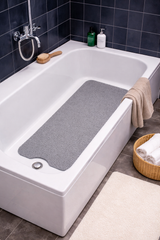 Textured Loofah Effect Bathtub Mat with Slip-Resistant Base – Exfoliating, Quick-Drying Shower Mat