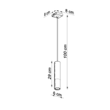 Loopez Modern Steel Pendant Light, GU10
