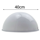 LEDSONE 40cm Dome Ceiling Pendant Light with White Inner Hood – Iron Lampshade for Kitchen & Dining Room