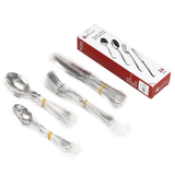 VINSANI 24-Piece Stainless Steel Cutlery Set – Service for Six with Knives, Forks, Spoons & Teaspoons
