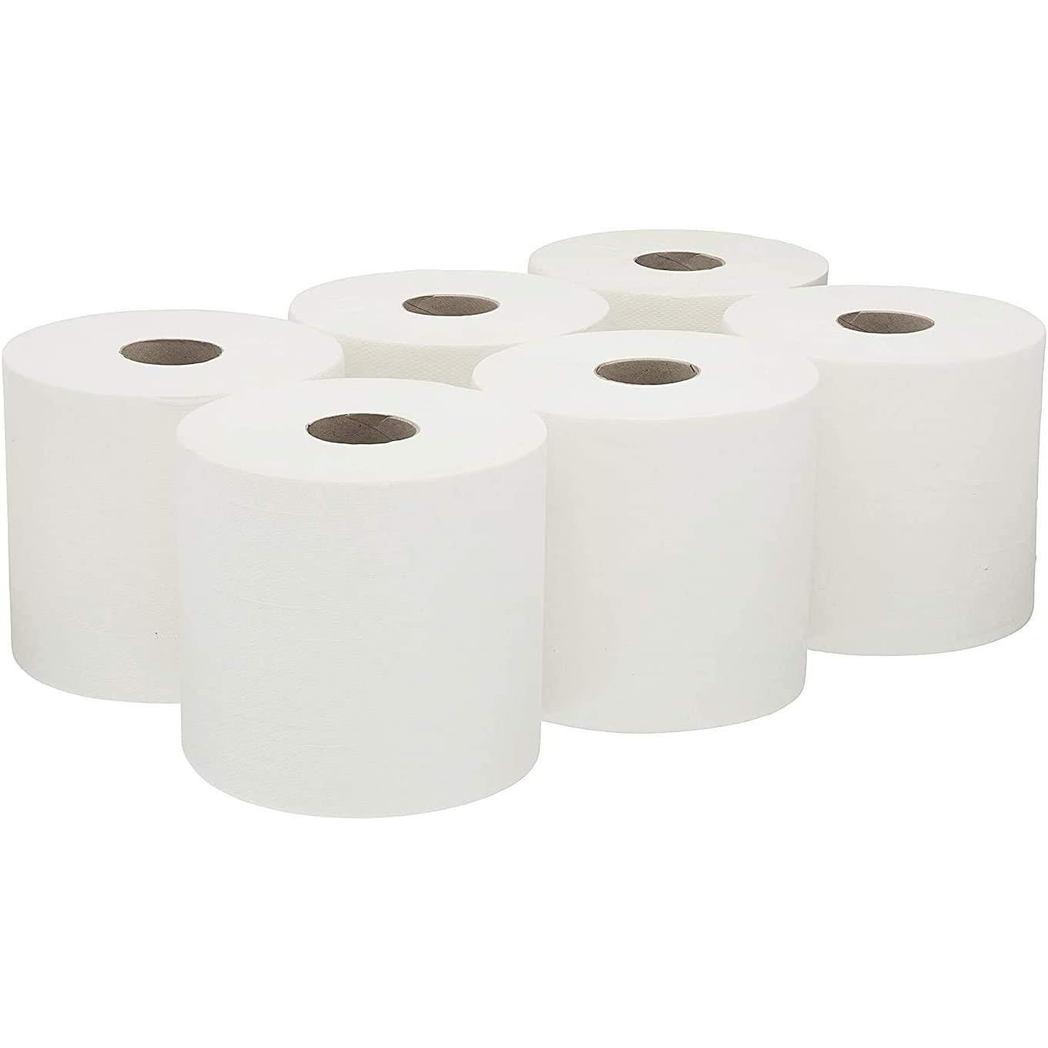 Aspect Centrefeed White Roll, 24 Pack of 2-Ply Recycled Kitchen Towels – Super Absorbent, 70m
