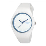 Ravel Unisex Large Comfort Fit Watch with White Silicone Strap – R1804.46