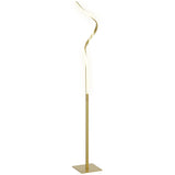 HOMCOM LED Floor Lamp, 3 Brightness Levels – Gold