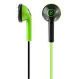 2XL Offset In-Ear Headphones with 3.5mm Jack for Hands-Free Listening – Comfortable Everyday Audio, Green