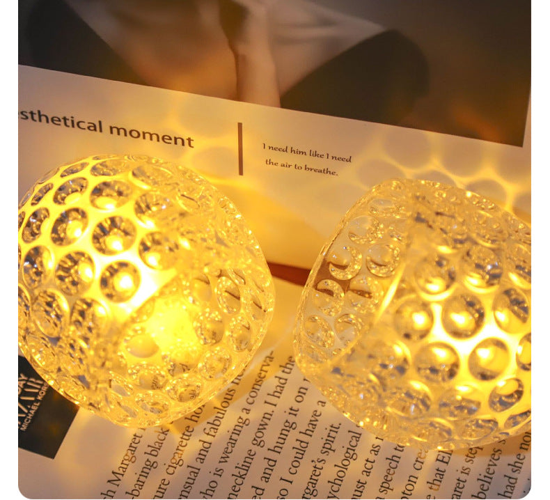 Avilo Set of 3 Luminous Spheres – Decorative Lights for Mantelpieces, Shelves & Dining Tables