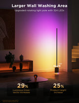 Govee Floor Lamp Pro with Speaker – Black