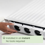 SPEEDCOMFORT Radiator Fan Monoset – Faster Room Heating, Energy-Saving Heating Booster for Radiators