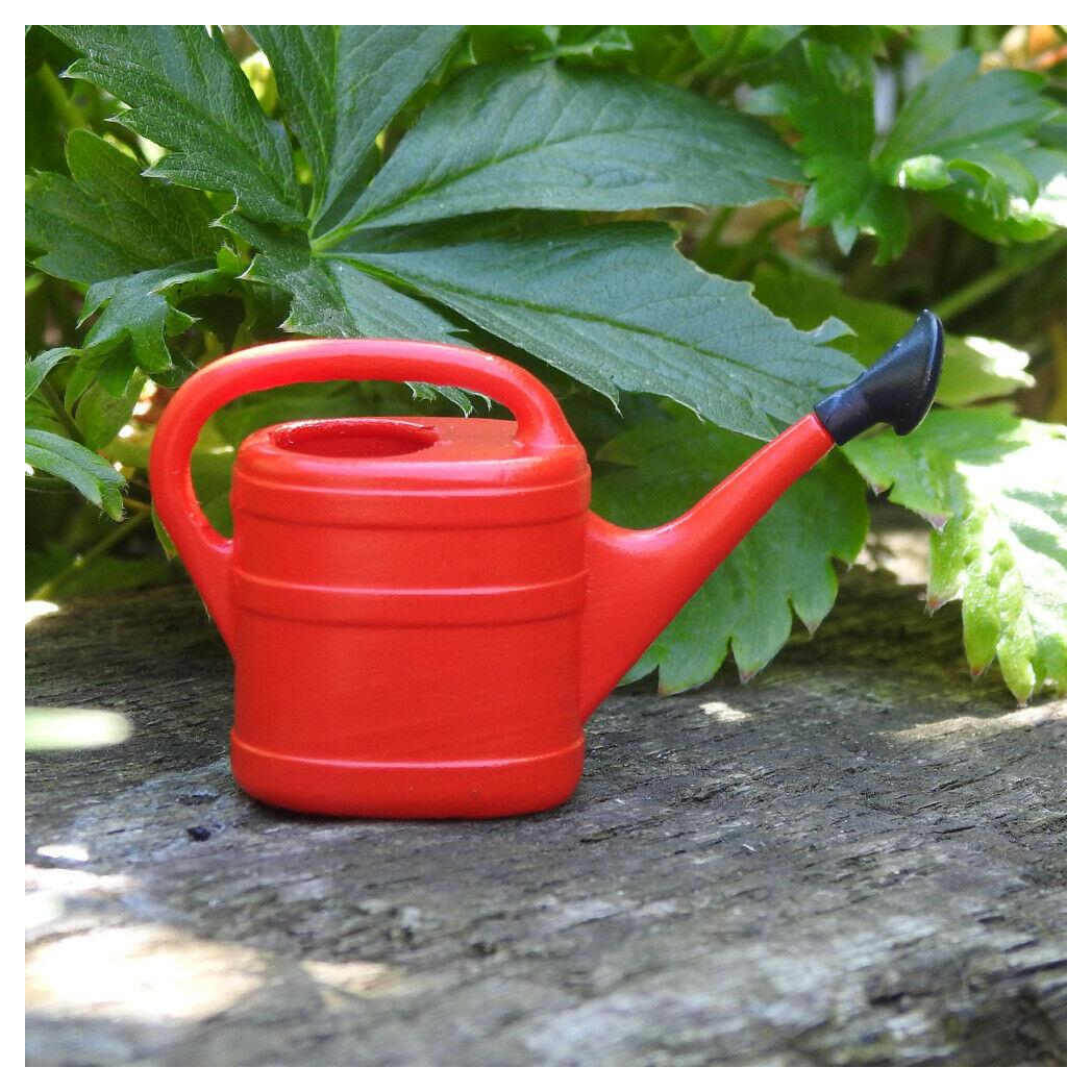 Whitefurze G28WC 6L Watering Can with Detachable Sprinkler Rose – Wraparound Handle, Indoor & Outdoor Use, Red
