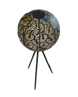 Solar Free Standing Leaf Effect Sphere – Warm Glow Garden Light Ornament