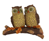 Avilo Baby Owls Tree Branch Hanger – Hand Painted Garden Decoration