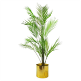 Leaf Design UK 118cm Artificial Palm Tree with 11 Realistic Leaves, Unpotted – Tropical Home Display