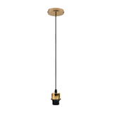 LEDSONE Industrial French Gold Pendant Light Fitting with E27 Holder & 95cm Cable – Dimmable Retro Light Kit