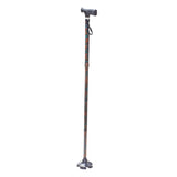 Paisley Walking Cane with Eight Height Settings – Four-Section Stick with Firm Grip and Anti-Slip Ferrule